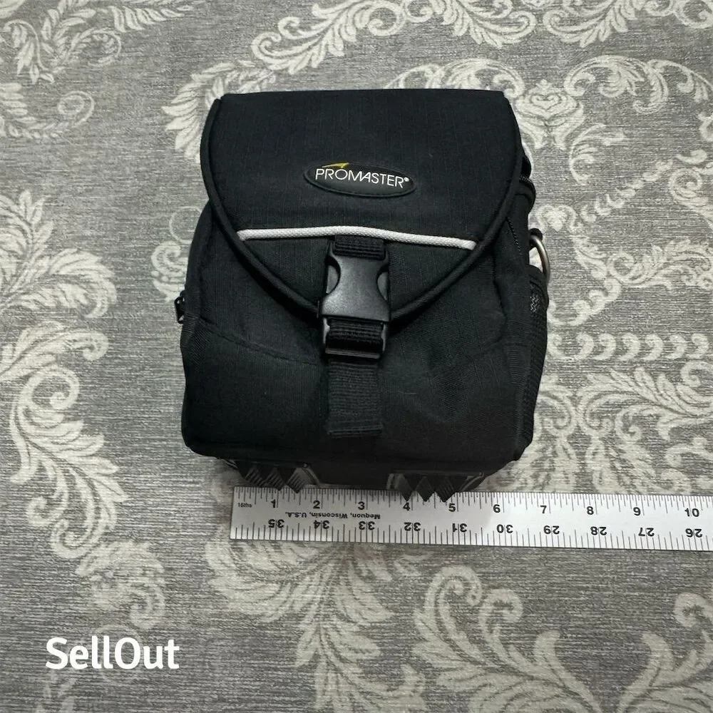 ProMaster Black Nylon Camera Bag with Extra Pockets & Secure Closure
